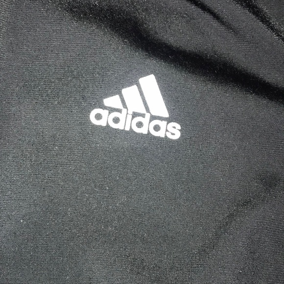 ❌SOLD❌Men’s 3 White Striped Adidas Full Zip Jacket - Picture 3 of 5